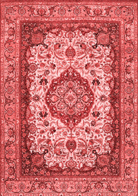 Medallion Red Traditional Rug, tr384red