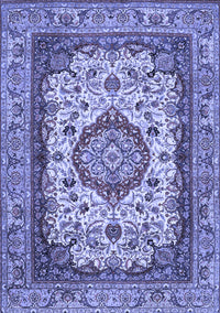 Medallion Blue Traditional Rug, tr384blu