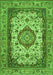 Medallion Green Traditional Rug, tr384grn