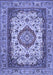 Medallion Blue Traditional Rug, tr384blu