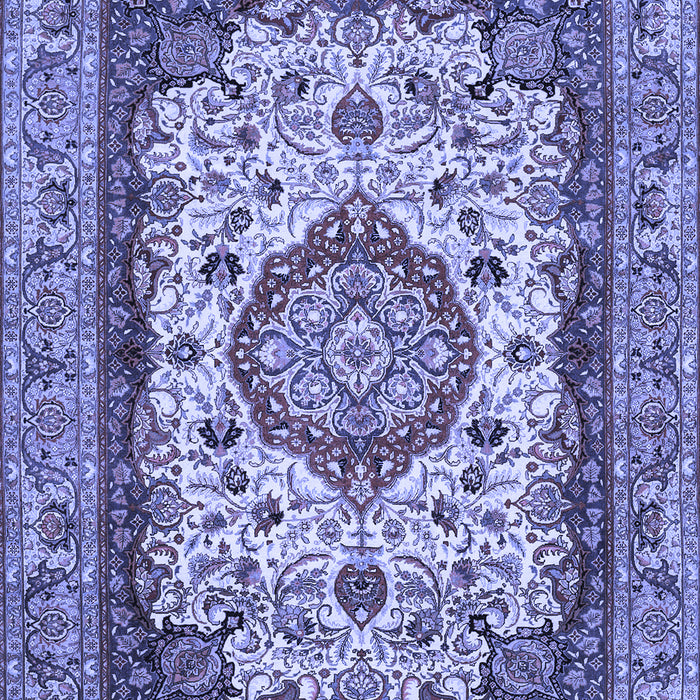 Medallion Blue Traditional Rug, tr384blu