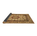 Sideview of Medallion Brown Traditional Rug, tr384brn