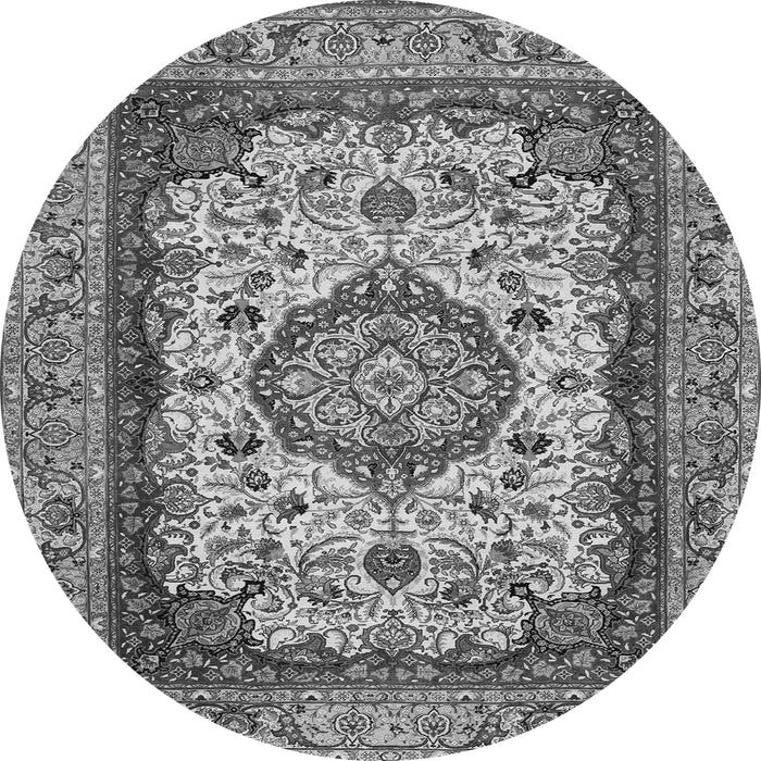 Square Medallion Gray Traditional Rug, tr384gry