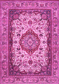 Medallion Pink Traditional Rug, tr384pnk