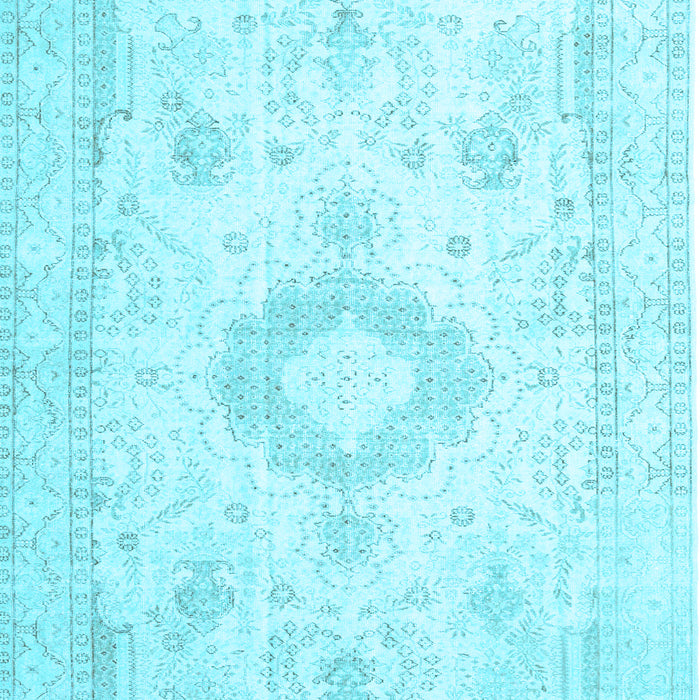 Machine Washable Persian Light Blue Traditional Rug, wshtr3850lblu