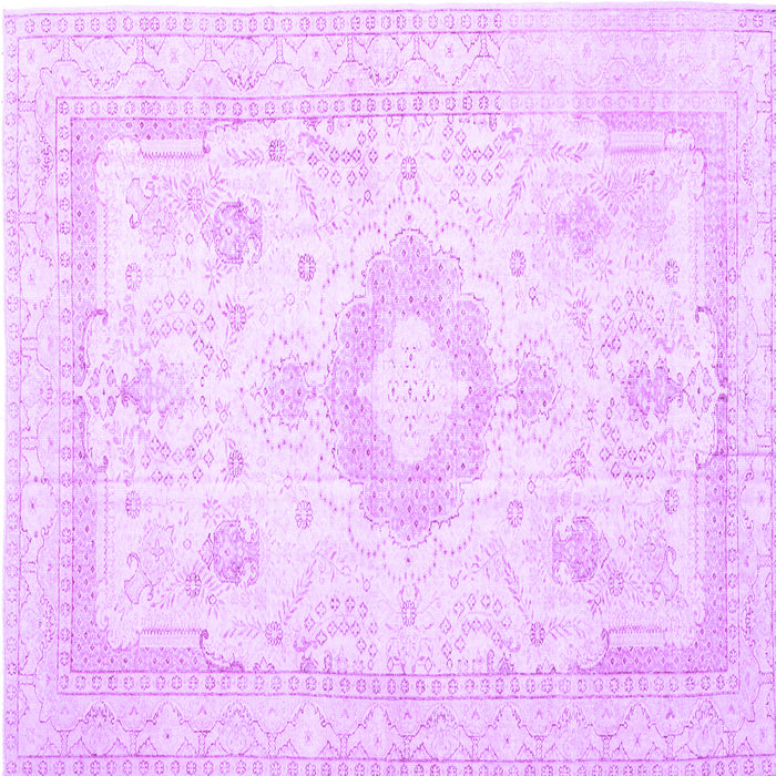Square Persian Purple Traditional Rug, tr3850pur
