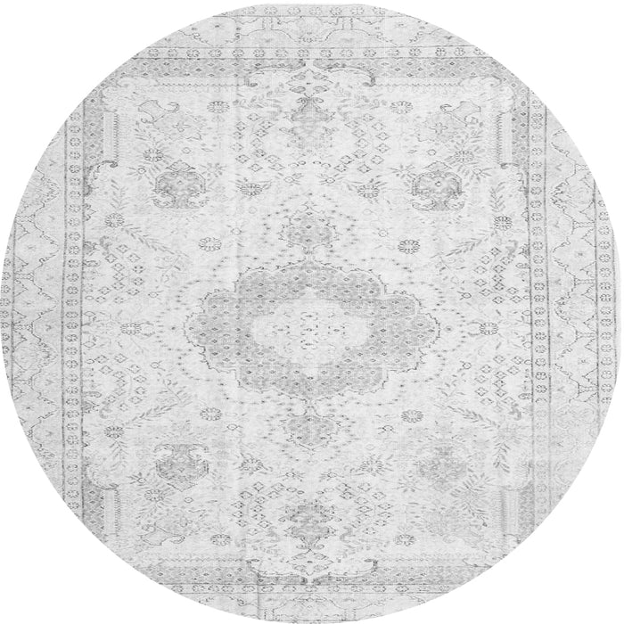Square Persian Gray Traditional Rug, tr3850gry