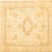 Square Persian Brown Traditional Rug, tr3850brn