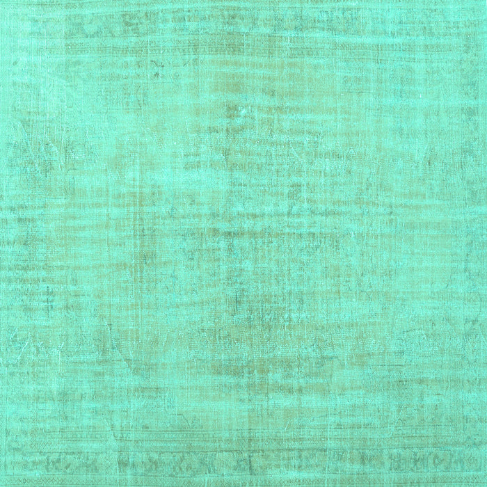 Square Persian Turquoise Traditional Rug, tr3851turq