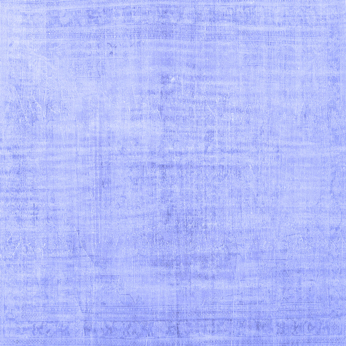 Square Persian Blue Traditional Rug, tr3851blu