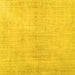 Square Machine Washable Persian Yellow Traditional Rug, wshtr3851yw