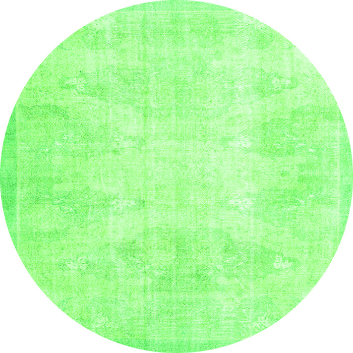 Square Persian Green Traditional Rug, tr3852grn