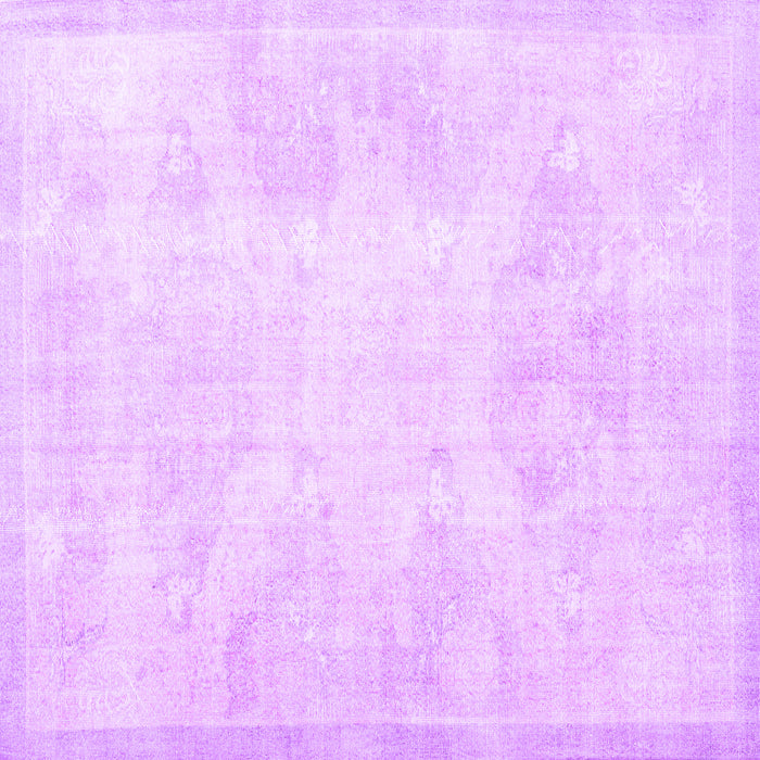 Square Persian Purple Traditional Rug, tr3852pur