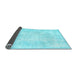 Sideview of Persian Light Blue Traditional Rug, tr3852lblu