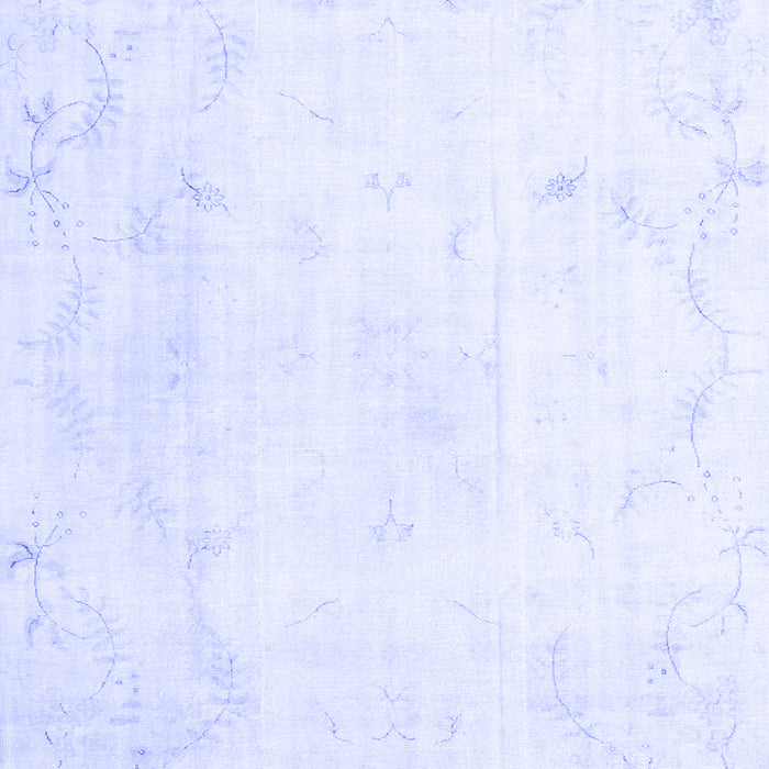 Machine Washable Persian Blue Traditional Rug, wshtr3853blu