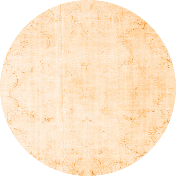 Machine Washable Persian Orange Traditional Area Rugs, wshtr3853org