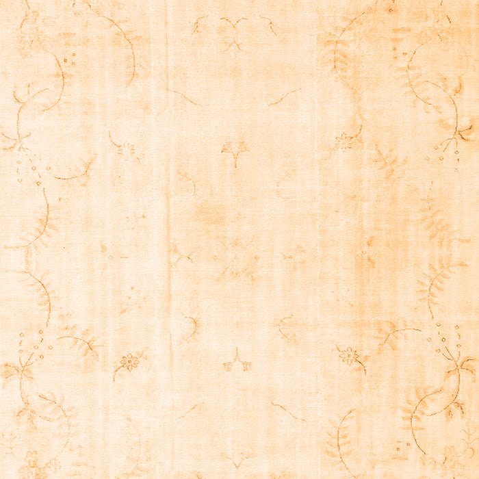 Serging Thickness of Machine Washable Persian Orange Traditional Area Rugs, wshtr3853org