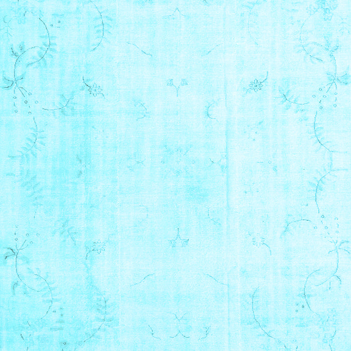 Machine Washable Persian Light Blue Traditional Rug, wshtr3853lblu