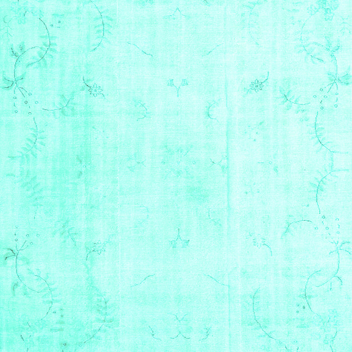Machine Washable Persian Turquoise Traditional Area Rugs, wshtr3853turq