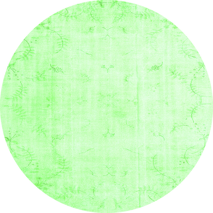 Machine Washable Persian Green Traditional Area Rugs, wshtr3853grn
