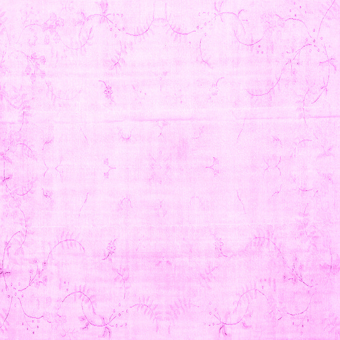 Square Persian Pink Traditional Rug, tr3853pnk