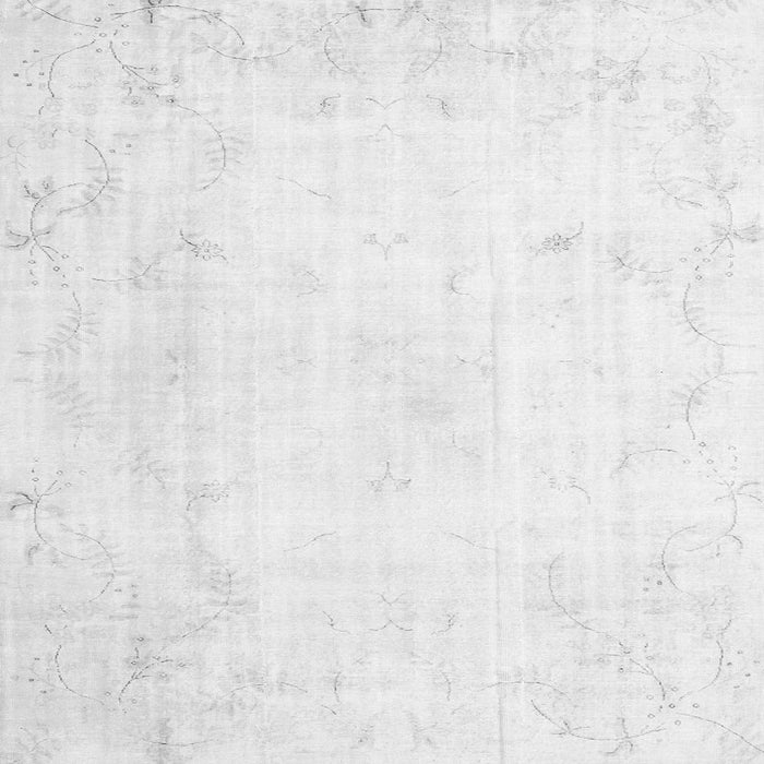 Round Machine Washable Persian Gray Traditional Rug, wshtr3853gry