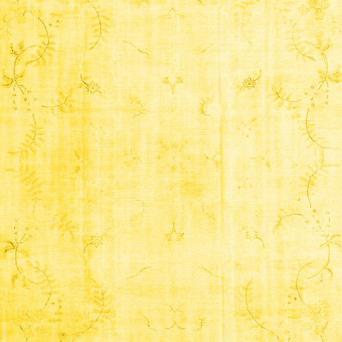 Machine Washable Persian Yellow Traditional Rug, wshtr3853yw