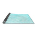 Sideview of Persian Light Blue Traditional Rug, tr3853lblu