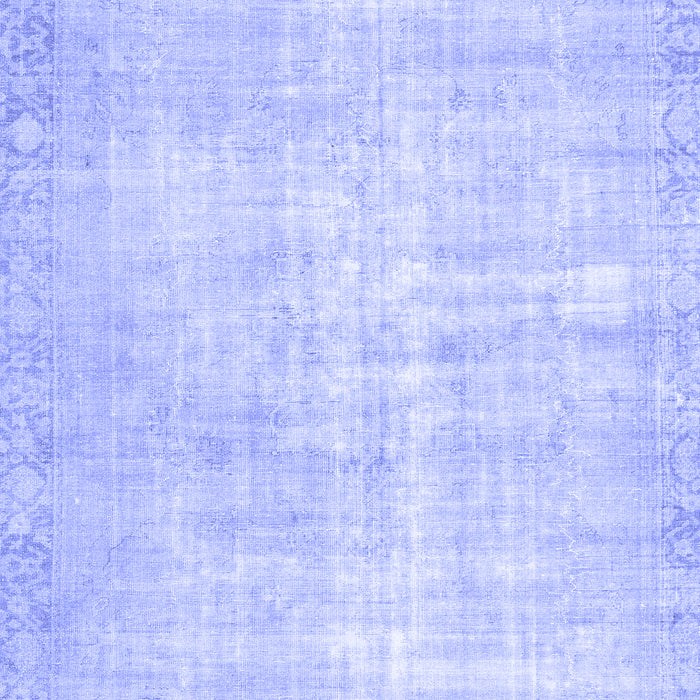 Machine Washable Persian Blue Traditional Rug, wshtr3854blu