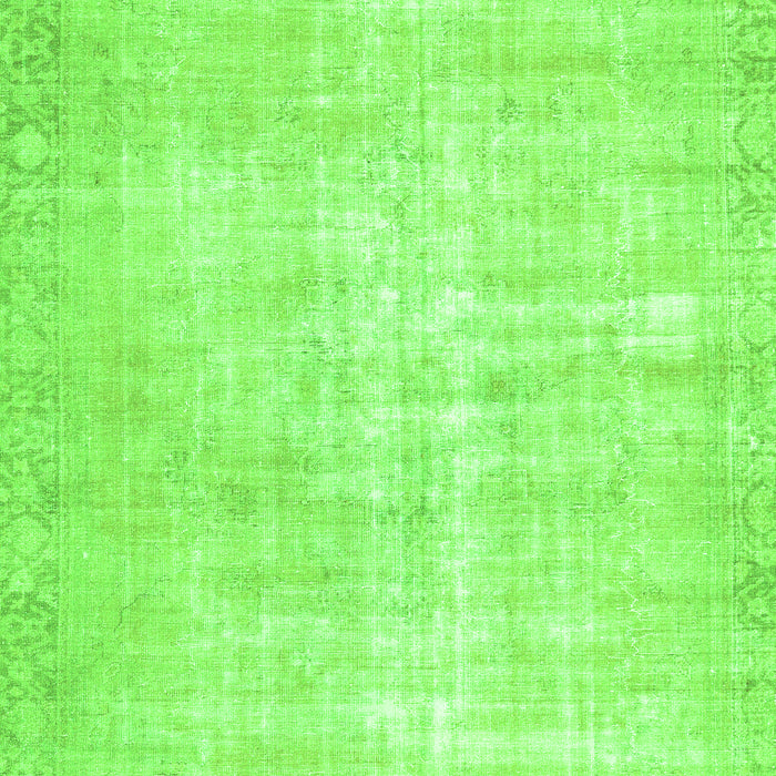 Serging Thickness of Machine Washable Persian Green Traditional Area Rugs, wshtr3854grn