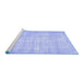 Sideview of Machine Washable Persian Blue Traditional Rug, wshtr3854blu