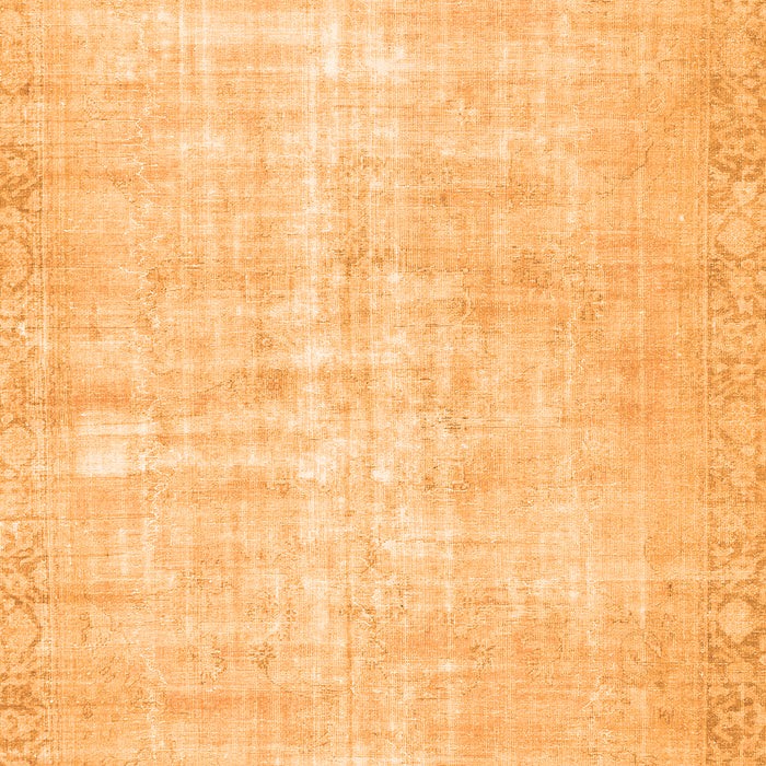 Serging Thickness of Machine Washable Persian Orange Traditional Area Rugs, wshtr3854org