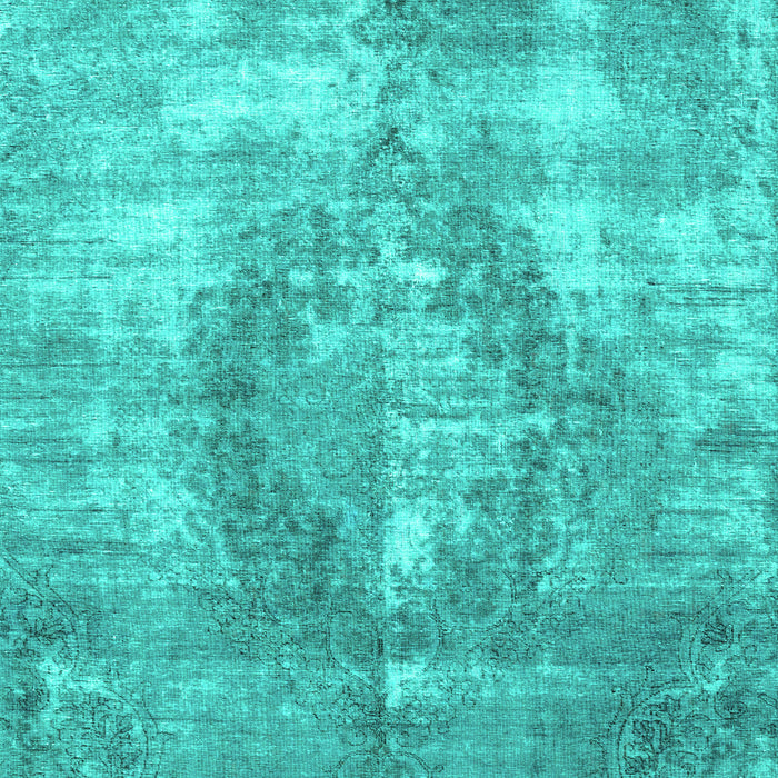 Machine Washable Persian Turquoise Traditional Area Rugs, wshtr3855turq
