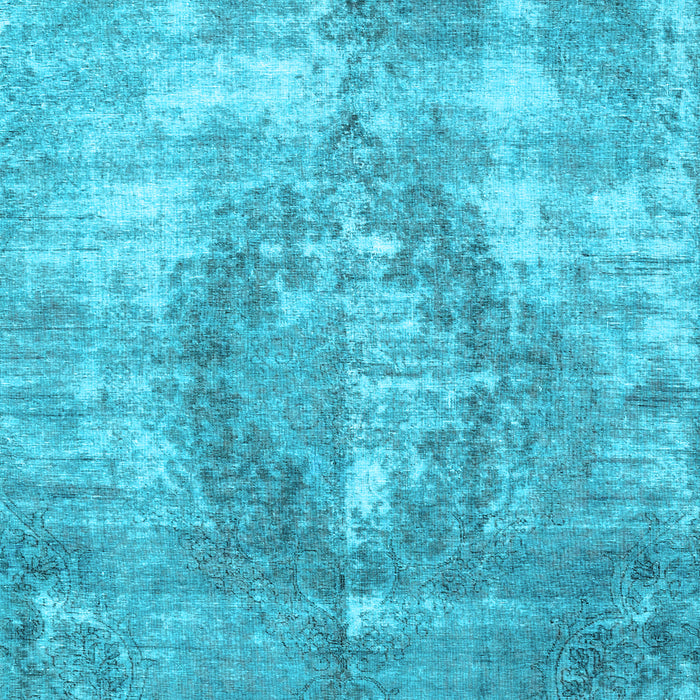 Machine Washable Persian Light Blue Traditional Rug, wshtr3855lblu