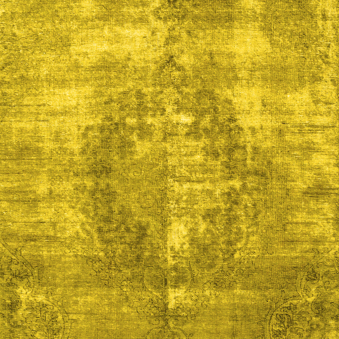 Machine Washable Persian Yellow Traditional Rug, wshtr3855yw