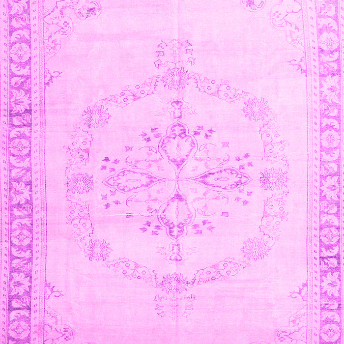 Machine Washable Persian Pink Traditional Rug, wshtr3856pnk