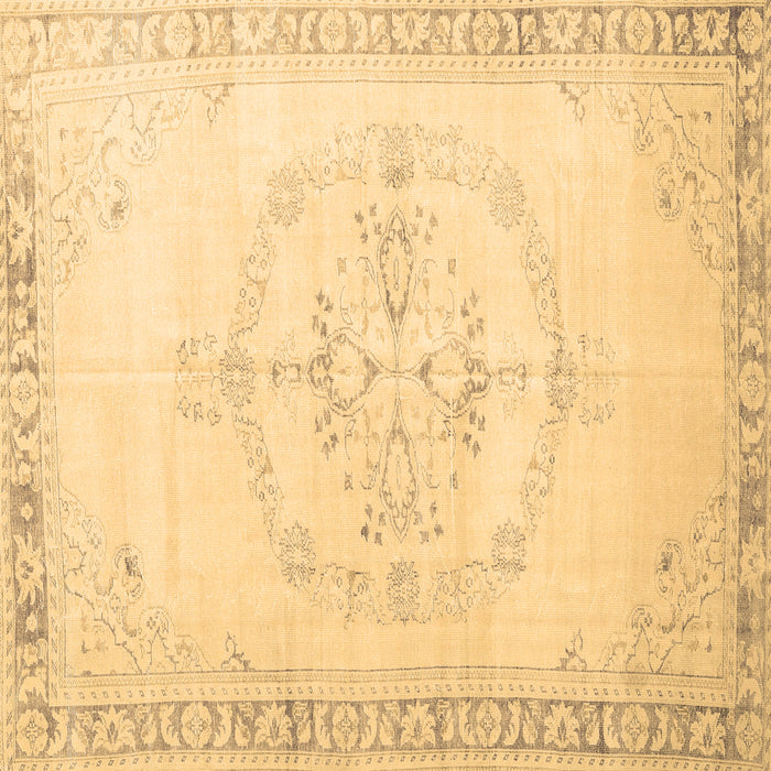 Square Machine Washable Persian Brown Traditional Rug, wshtr3856brn