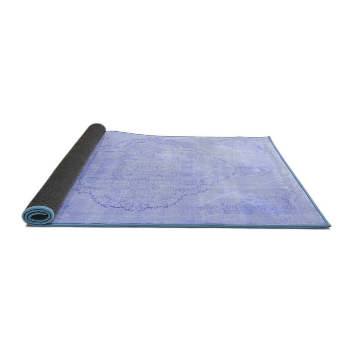 Sideview of Persian Blue Traditional Rug, tr3857blu