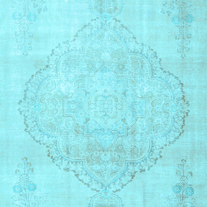 Machine Washable Persian Light Blue Traditional Rug, wshtr3857lblu