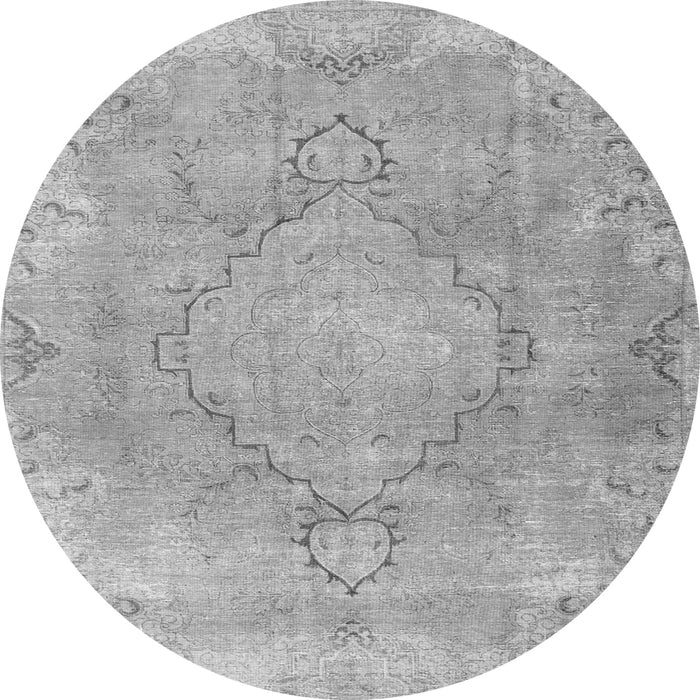 Square Persian Gray Traditional Rug, tr3858gry