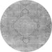 Square Persian Gray Traditional Rug, tr3858gry