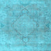 Square Persian Light Blue Traditional Rug, tr3858lblu