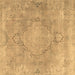 Square Persian Brown Traditional Rug, tr3858brn