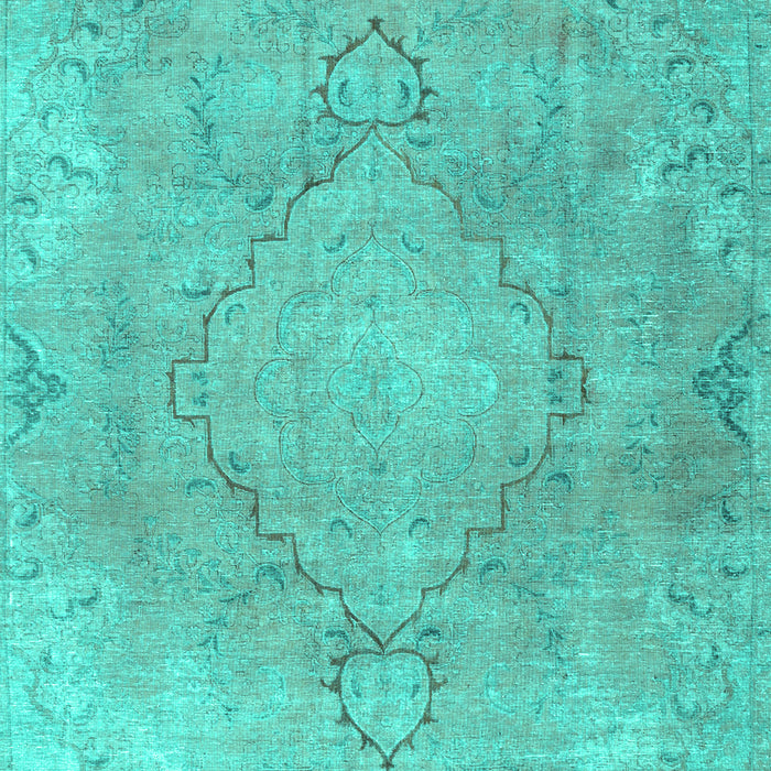 Machine Washable Persian Turquoise Traditional Area Rugs, wshtr3858turq