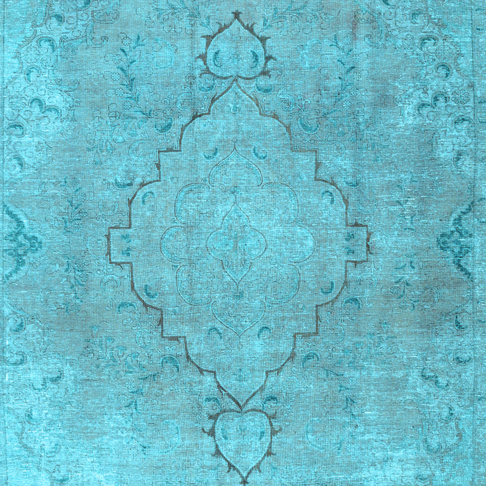 Machine Washable Persian Light Blue Traditional Rug, wshtr3858lblu