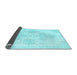 Sideview of Persian Light Blue Traditional Rug, tr3859lblu