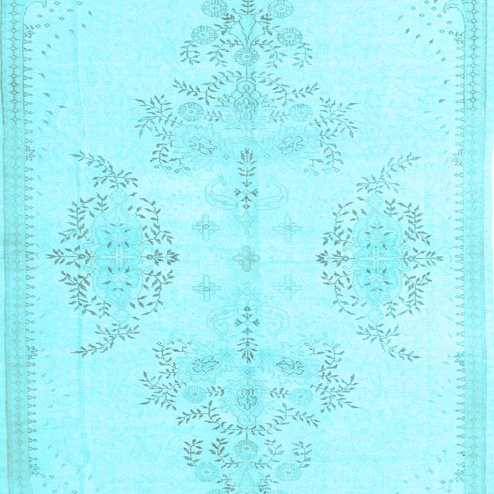 Machine Washable Persian Light Blue Traditional Rug, wshtr3859lblu