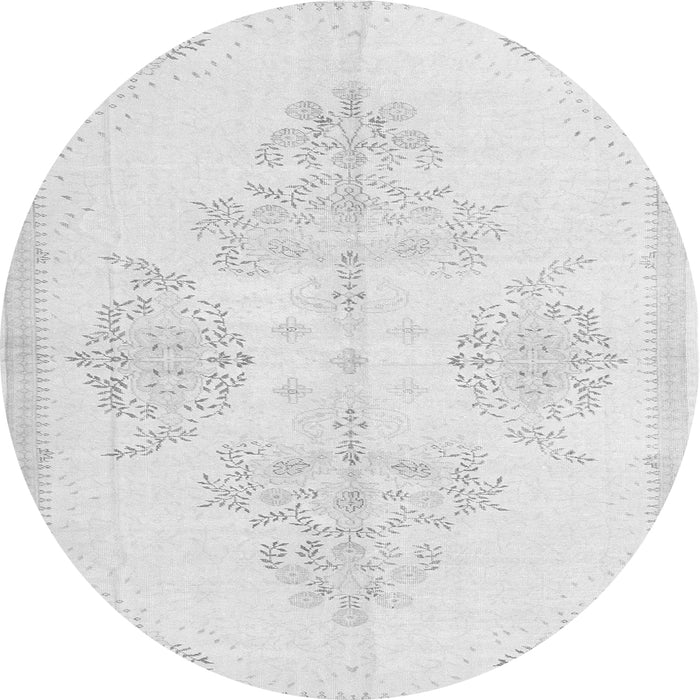 Machine Washable Persian Gray Traditional Rug, wshtr3859gry