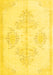 Persian Yellow Traditional Rug, tr3859yw