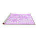 Sideview of Machine Washable Persian Purple Traditional Area Rugs, wshtr3859pur